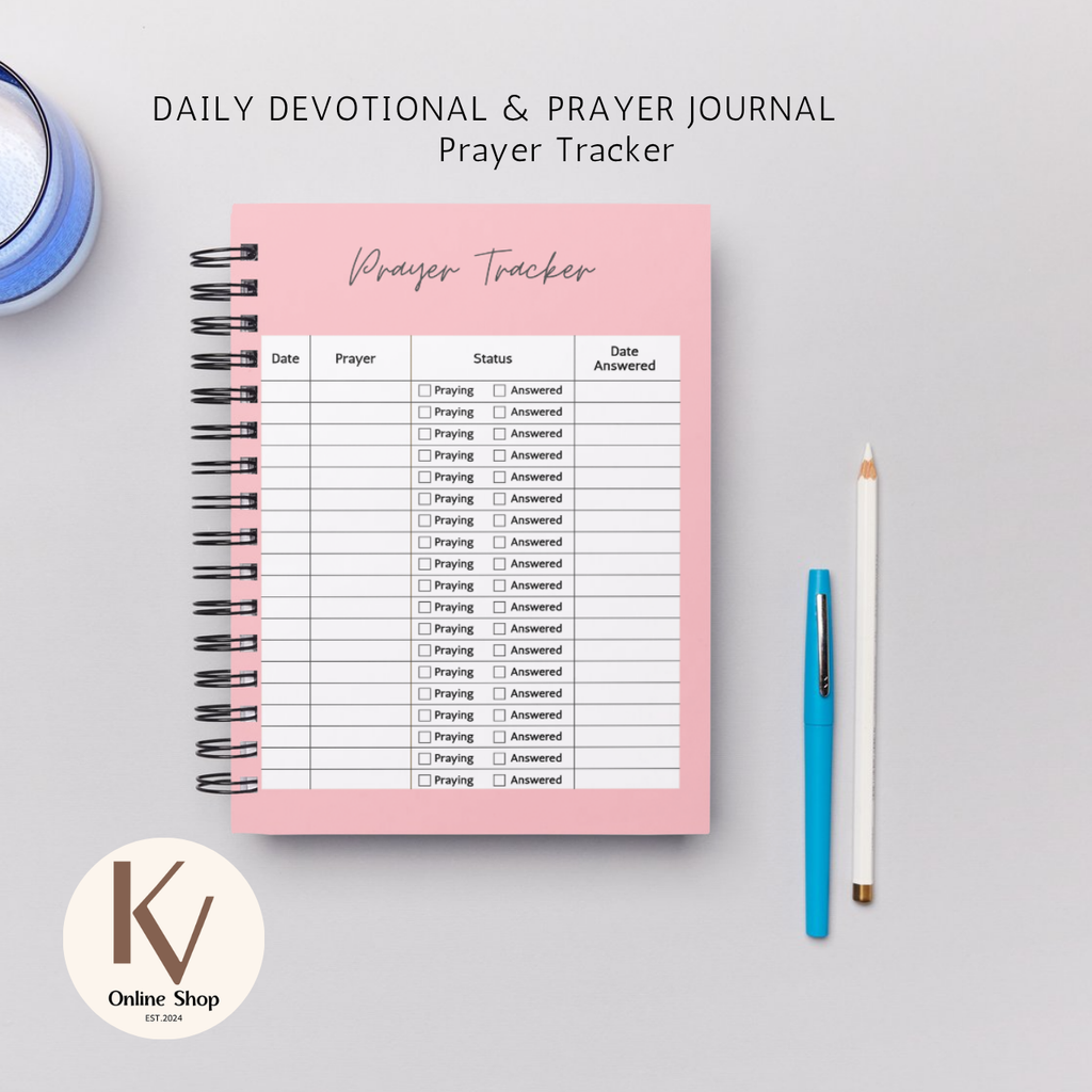 Daily Devotional & Prayer Journal – “Be Still” Faith Reflection Notebook | A5 Spiral Bound Christian Journal
