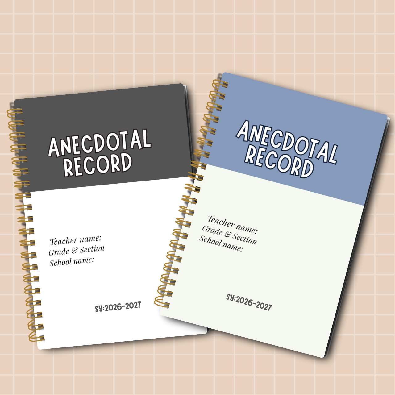 Anecdotal Record Notebook | SY 2026–2027 | Personalized | 3 Versions