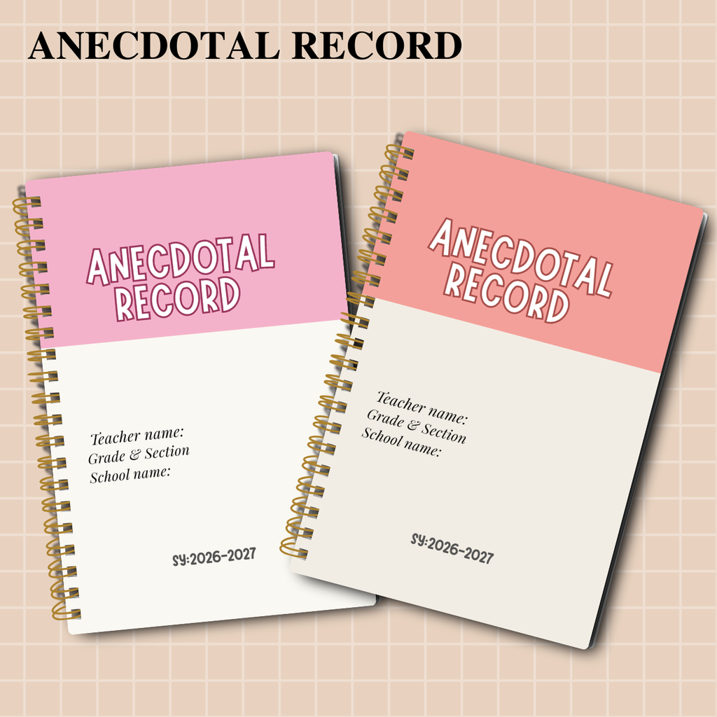 Anecdotal Record Notebook | SY 2026–2027 | Personalized | 2 Versions