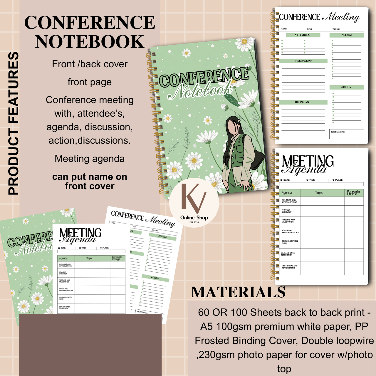 Conference Notebook – Personalized A5
