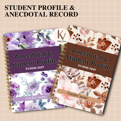 Anecdotal & Student Profile Notebook – SY 2026–2027