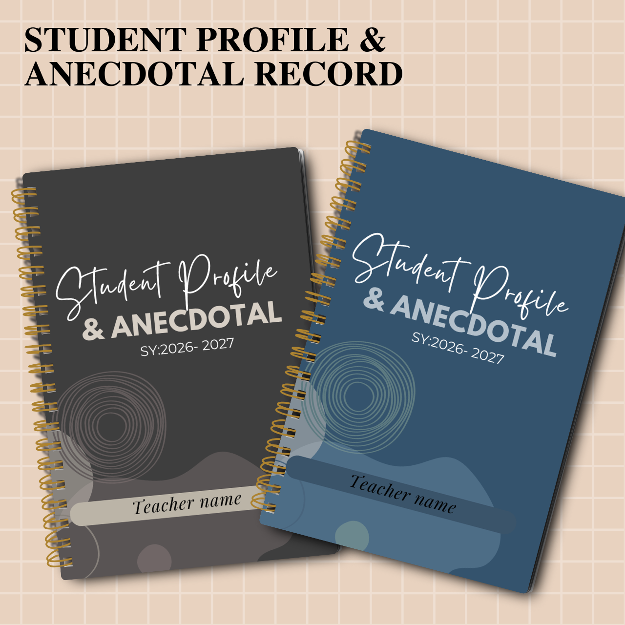 Anecdotal & Student Profile Notebook – SY 2026–2027