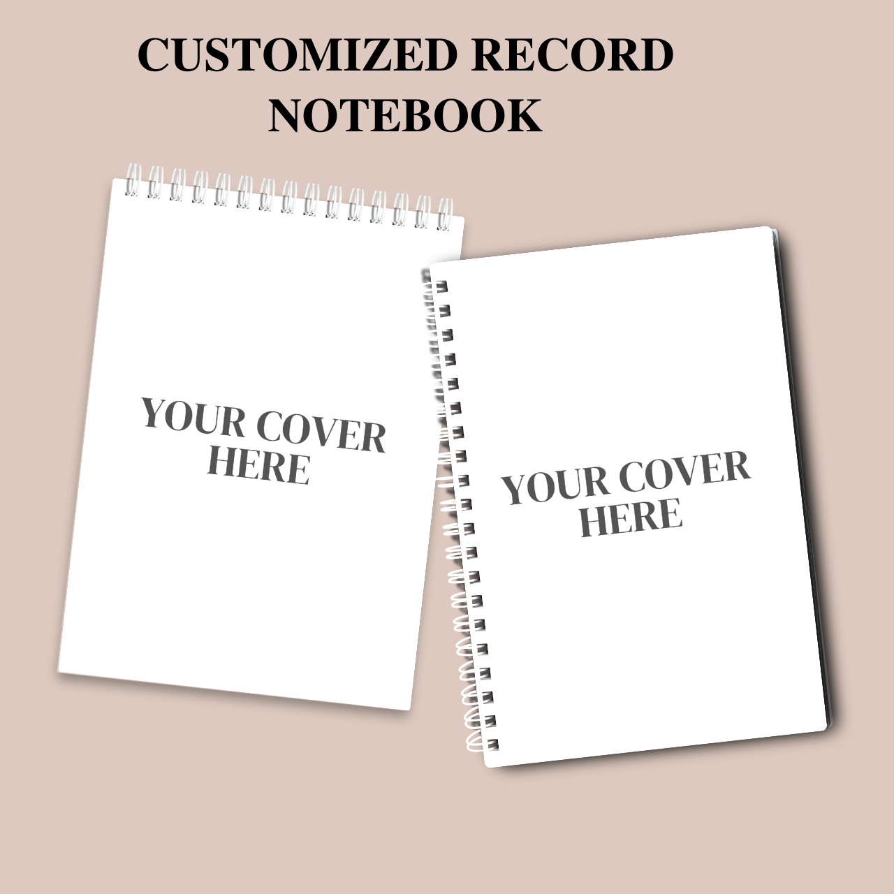 Customized Record Notebook – A5 Personalized Cover & Insert Format | Handmade Wirebound Notebook