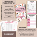 Anecdotal & Student Profile Notebook – SY 2026–2027