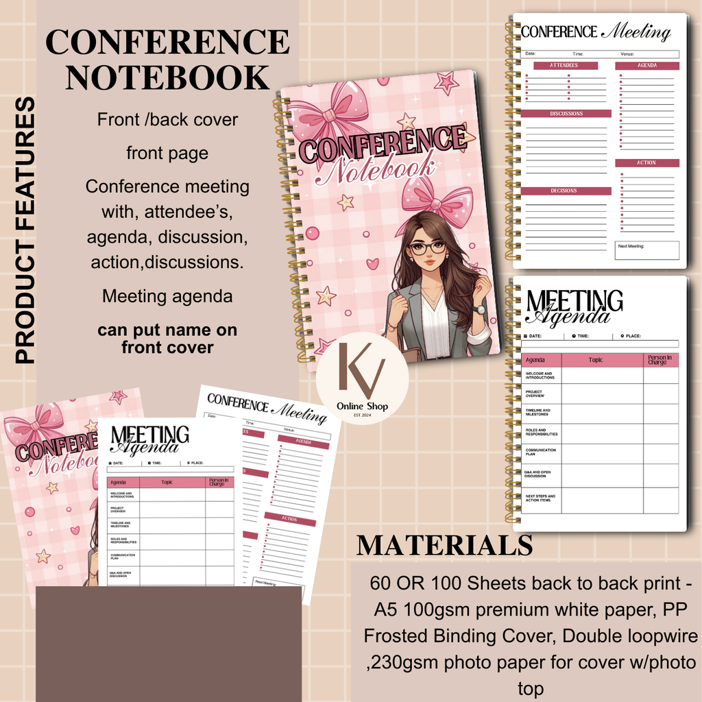 Conference Notebook – Personalized A5
