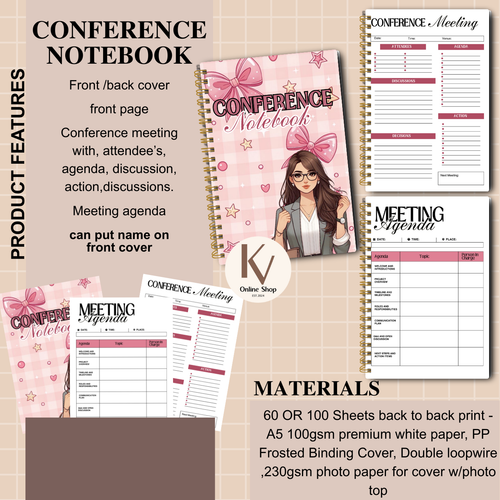 Conference Notebook – Personalized A5