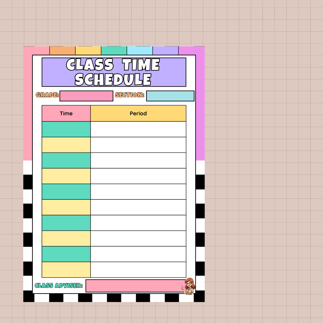 Digital Product - Classroom Wall Chart Set – Version 1 (Printable PDF A4)