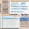 📘 Individual Assessment & Attendance Record (College Format)  SY 2026–2027