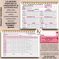 Learners Individual Assessment & Attendance Record – MAPEH Quarterly Format