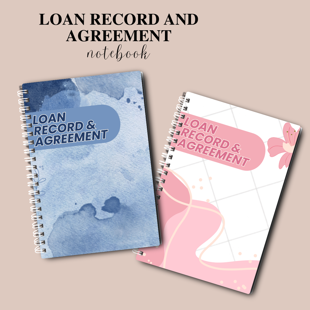 Loan Record & Agreement Notebook A5 | Payment & Lending Tracker Log Book