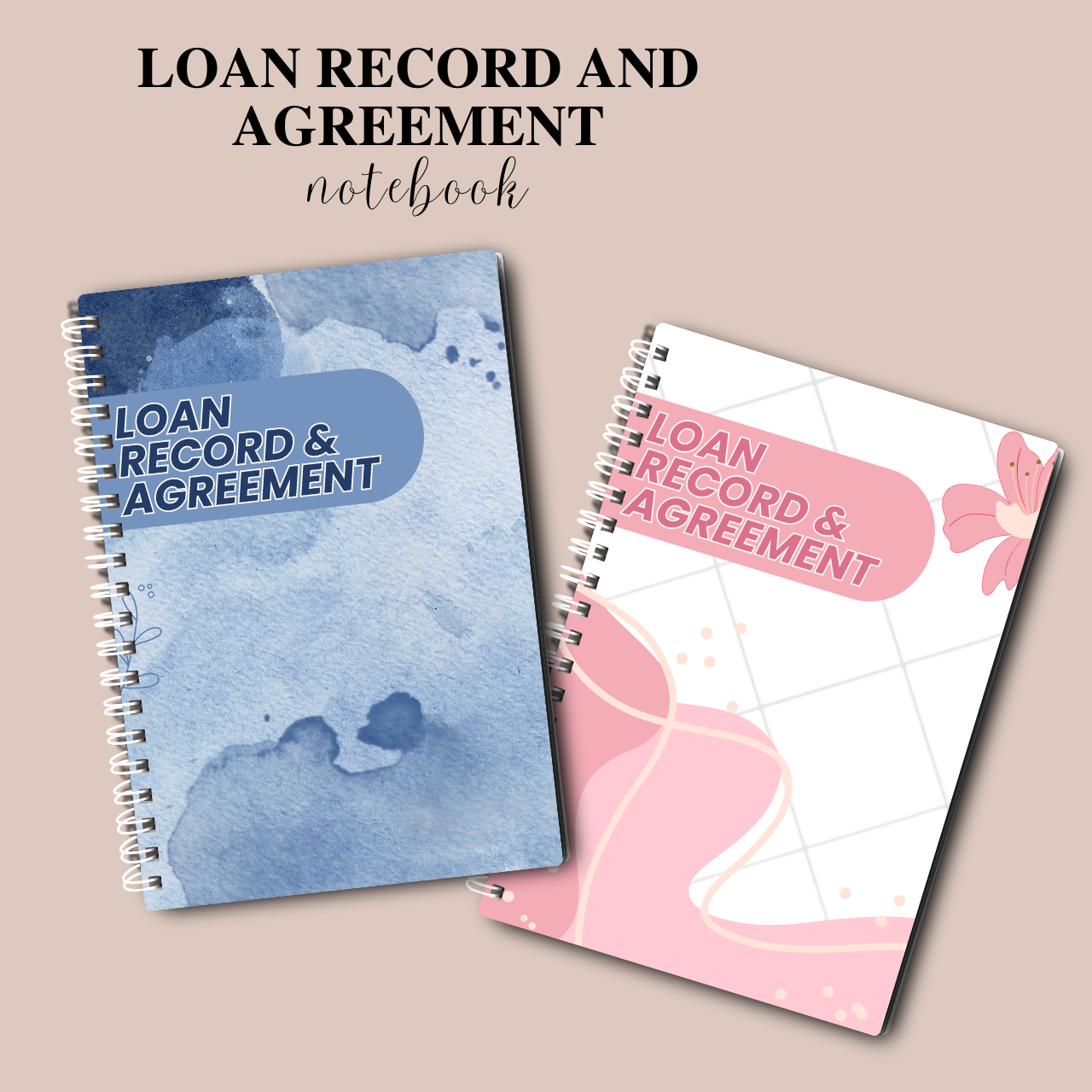 Loan Record & Agreement Notebook A5 | Payment & Lending Tracker Log Book