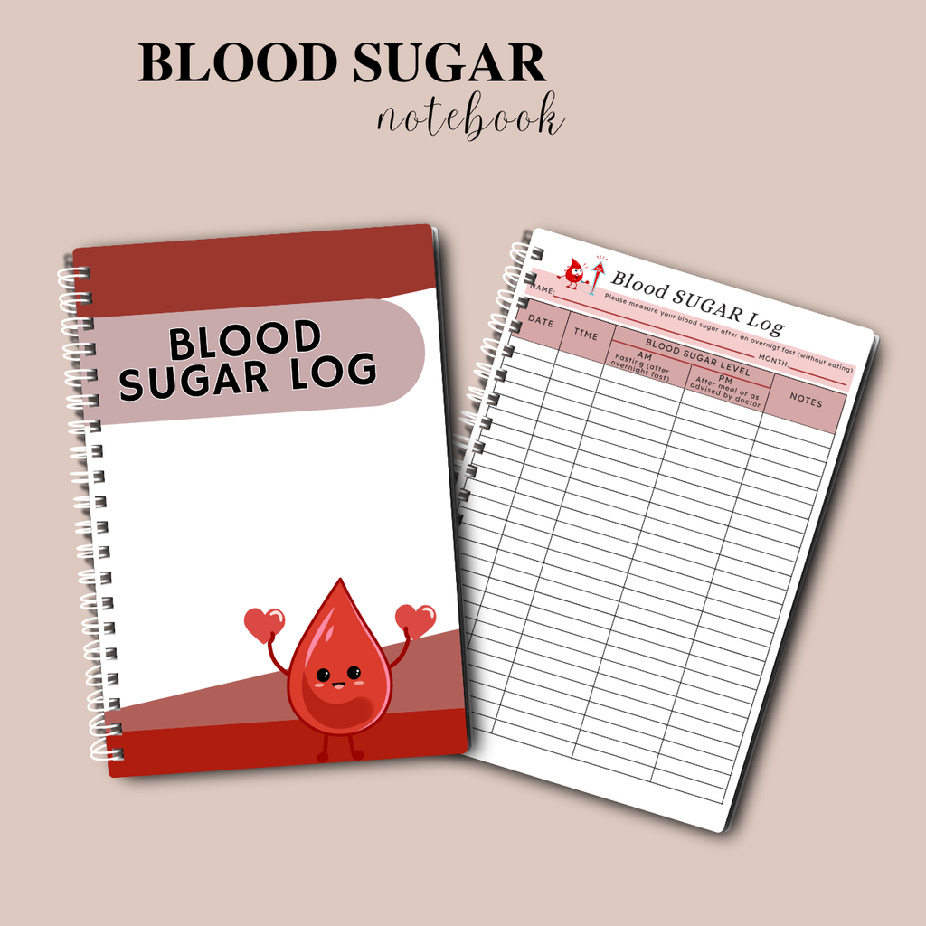 Health Tracker Notebook A5 | Blood Pressure, Sugar, Medication & Medical Record Log